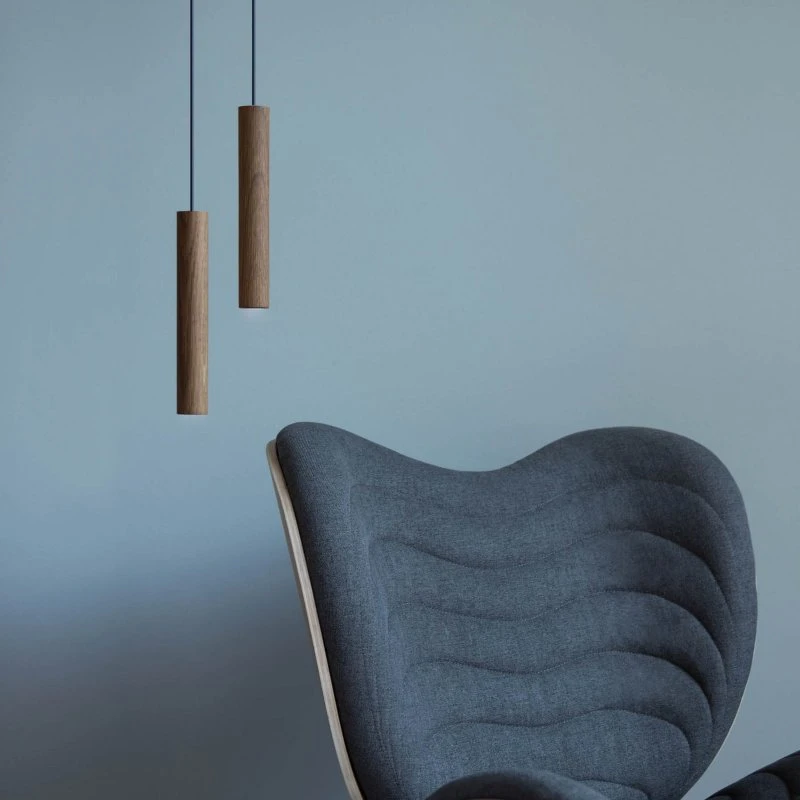 UMAGE Chimes Tall LED Hanglamp - Donker Eikenhout