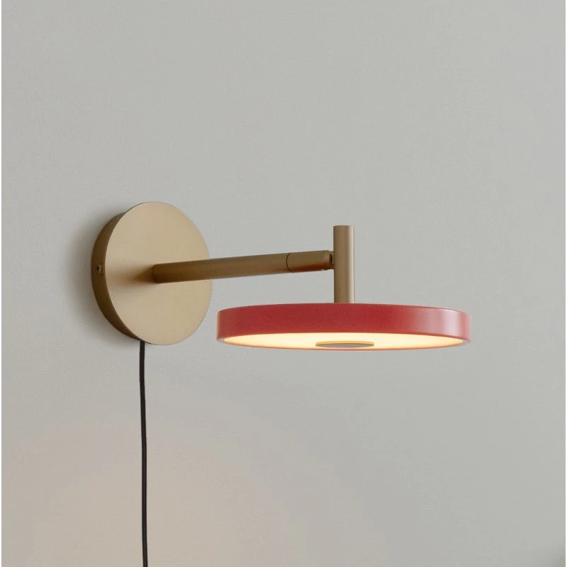UMAGE Asteria Short LED wandlamp - Rosé/Messing