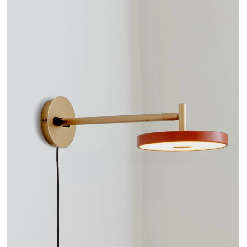 UMAGE LED wandlamp Asteria Long, Oranje/Messing