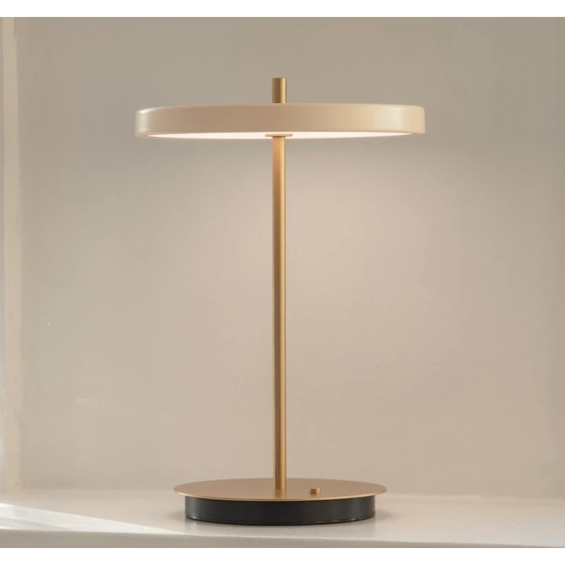 UMAGE Asteria Move LED tafellamp - Parelwit/Messing - 31cm