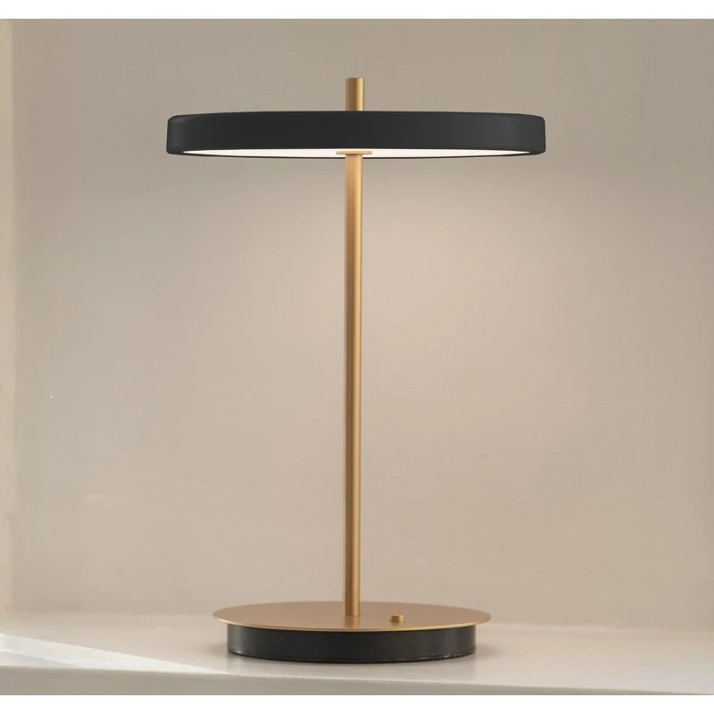 UMAGE Asteria Move LED Tafellamp - Zwart/Messing - 31 cm