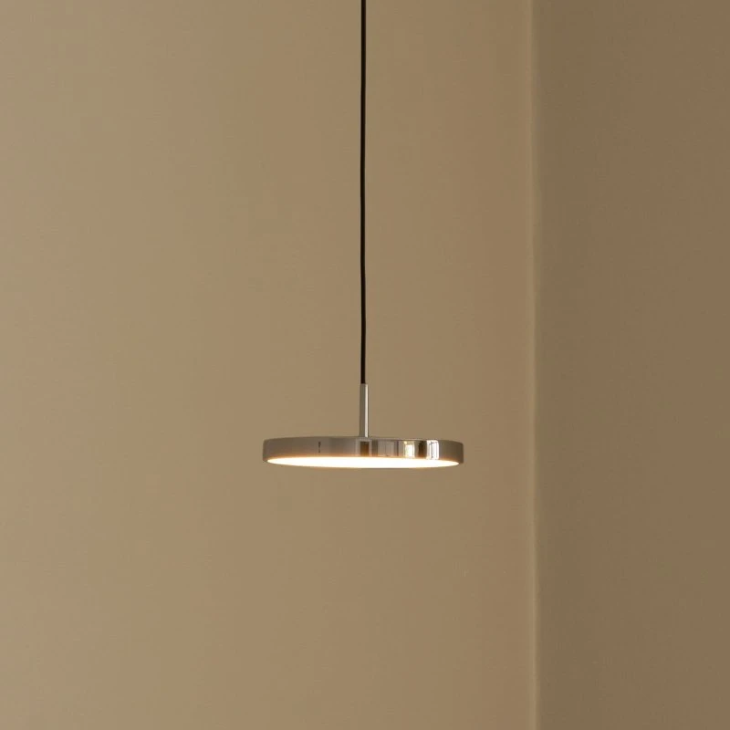 UMAGE Asteria Micro LED hanglamp, gepolijst staal, Ø 15 cm