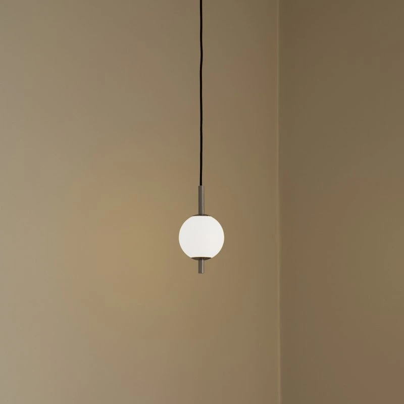 UMAGE Audrey LED hanglamp, staalkleurig, Ø 12 cm