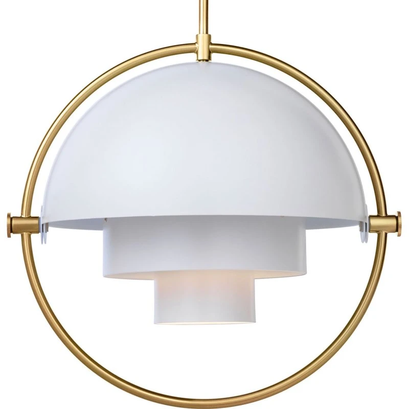 Gubi Lite Hanglamp Multi-Lite Ø 36 cm - Messing/Wit