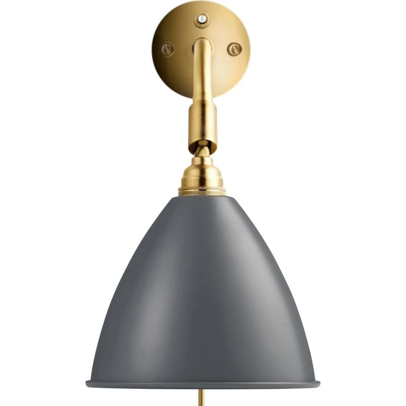 Gubi Bestlite BL7 Wandlamp - Grijs/Messing - Ø 16 cm