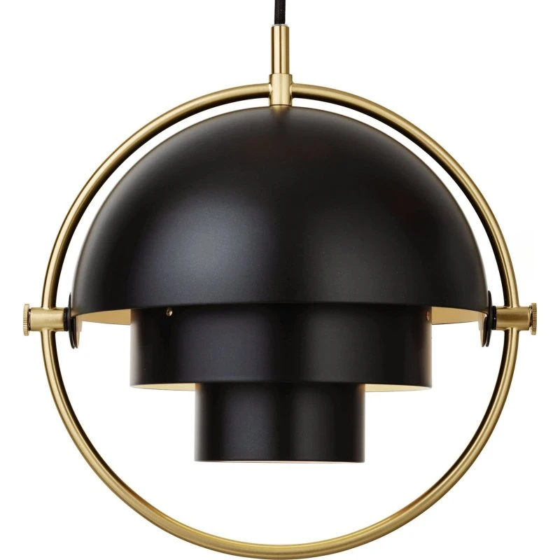 Gubi Multi-Lite Hanglamp S - Messing/Zwart - Ø 27 cm