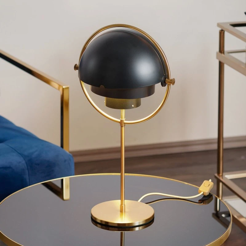 Gubi Multi-Lite Tafellamp - Messing/Zwart - 50 cm