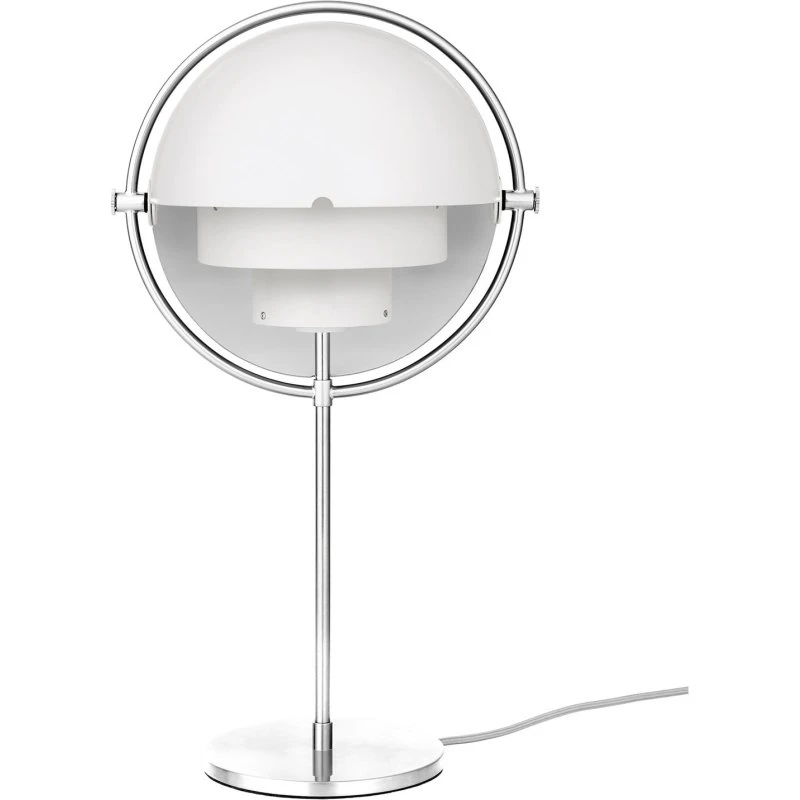 Gubi Multi-Lite Tafellamp - Chroom/Wit - 50 cm