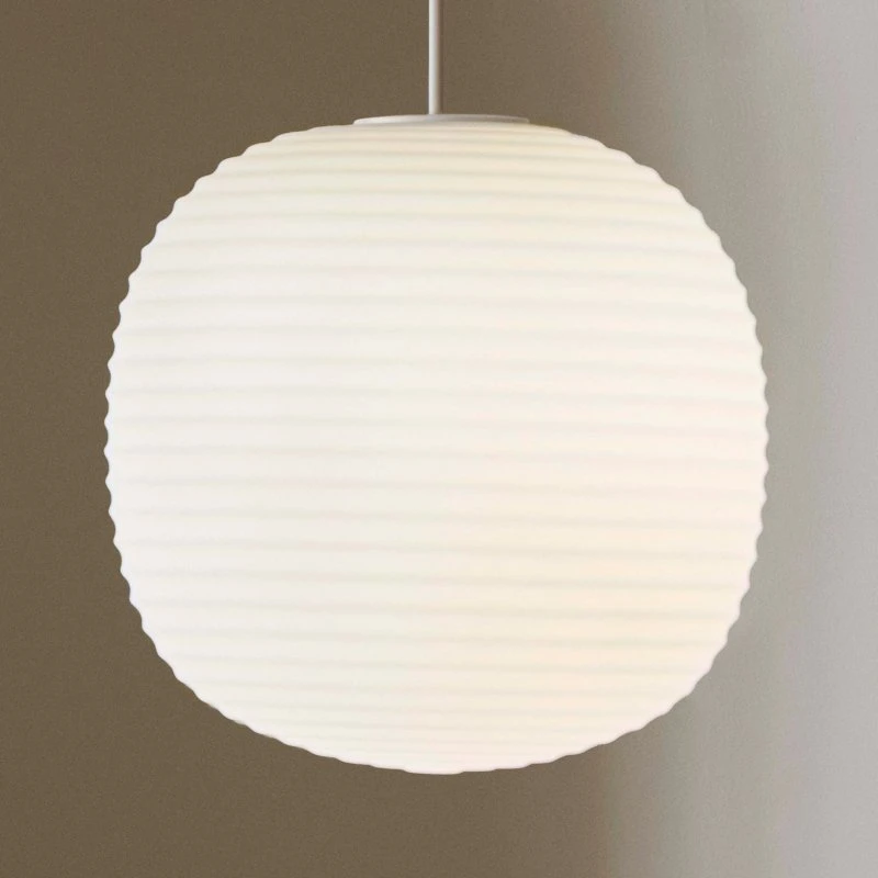 New Works Lantern Medium Hanglamp - Wit Opallglas - Ø 30cm