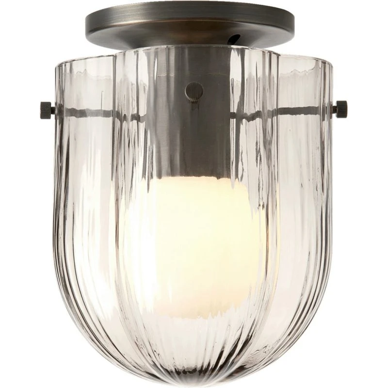 Gubi Seine Plafondlamp - Antiek Messing & Rookgrijs Glas