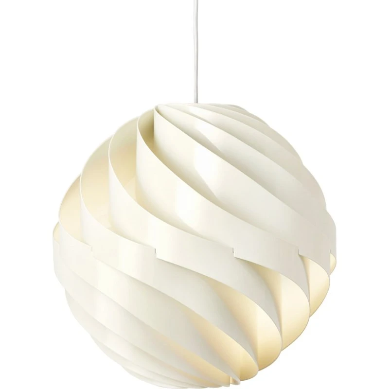 Gubi Turbo Hanglamp - Glanzend Albastwit - Ø 36 cm