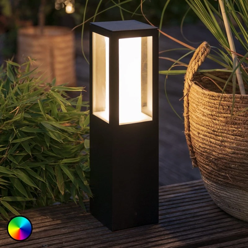 Philips Hue Impress Sokkel Buitenlamp - Zwart - 40cm