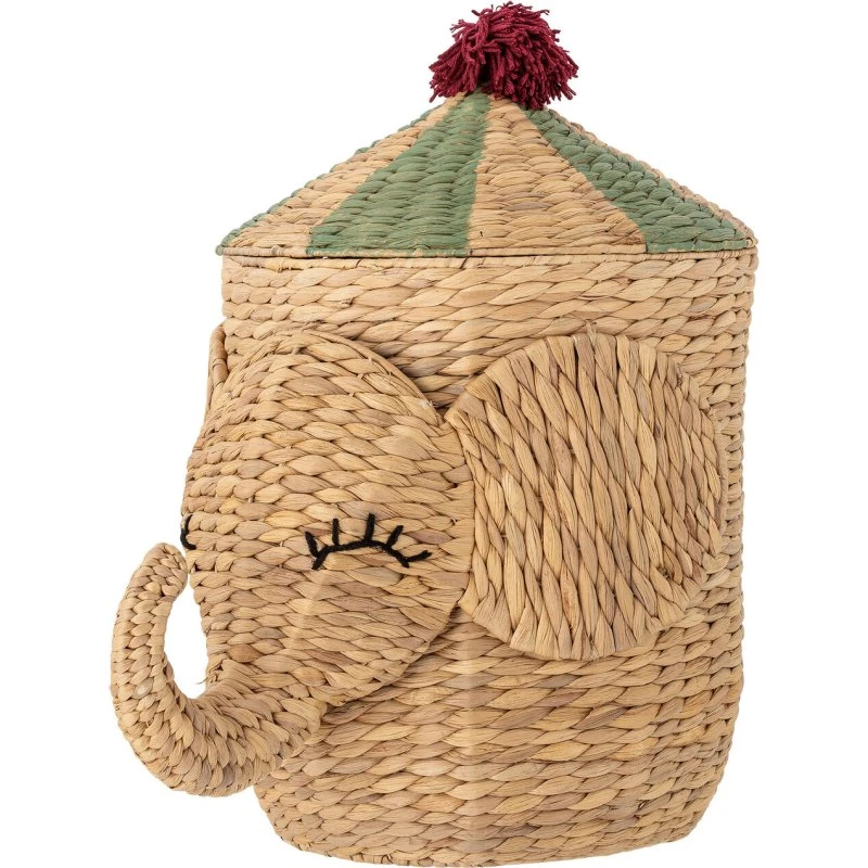 Bloomingville Mini Bobo Opbergmand Olifant met Deksel - 35x50x35cm