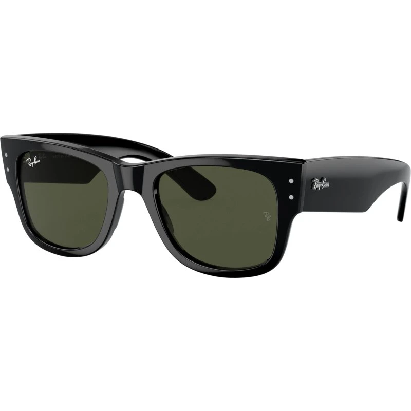 Ray-Ban RB0840S Mega Wayfarer 901/31 zwart met groene glazen