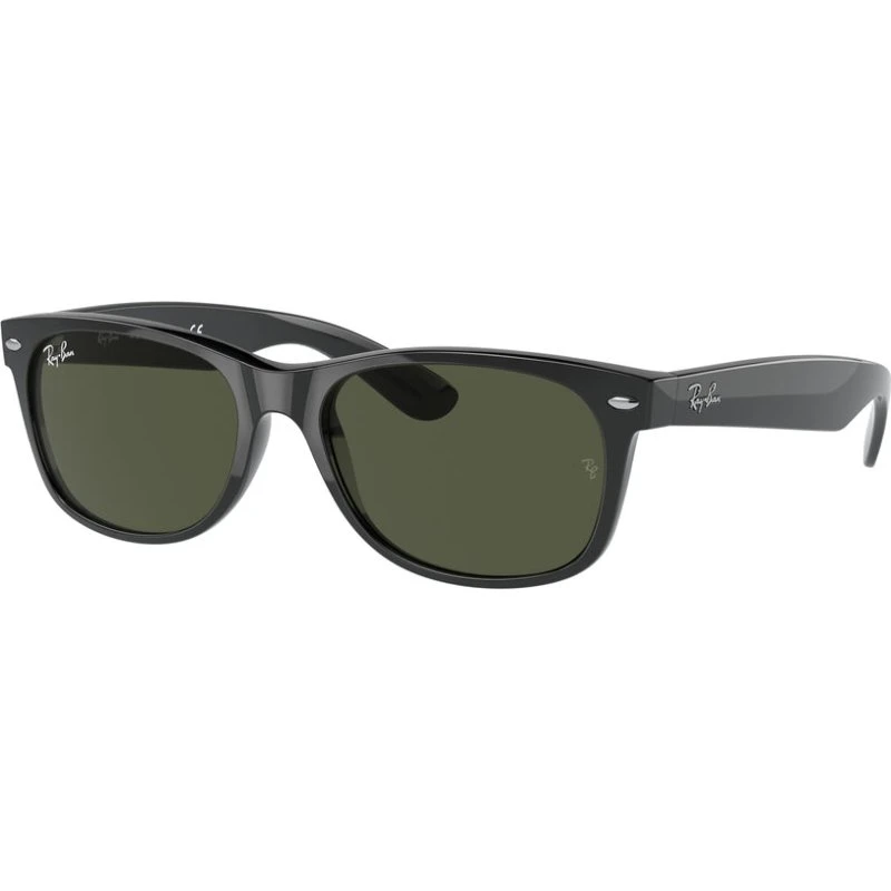 Ray-Ban RB2132F Wayfarer Low Bridge Fit 901L Zwart/Groen