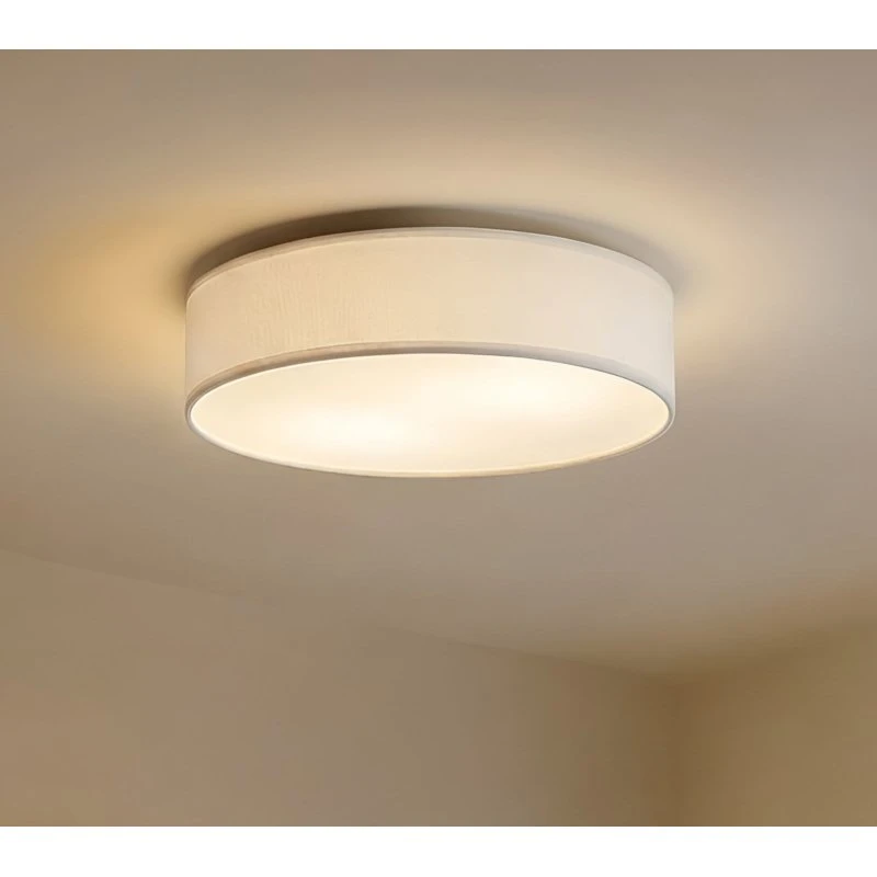 Lindby Sebatin Plafondlamp - Wit/Opaal - Ø 50 cm