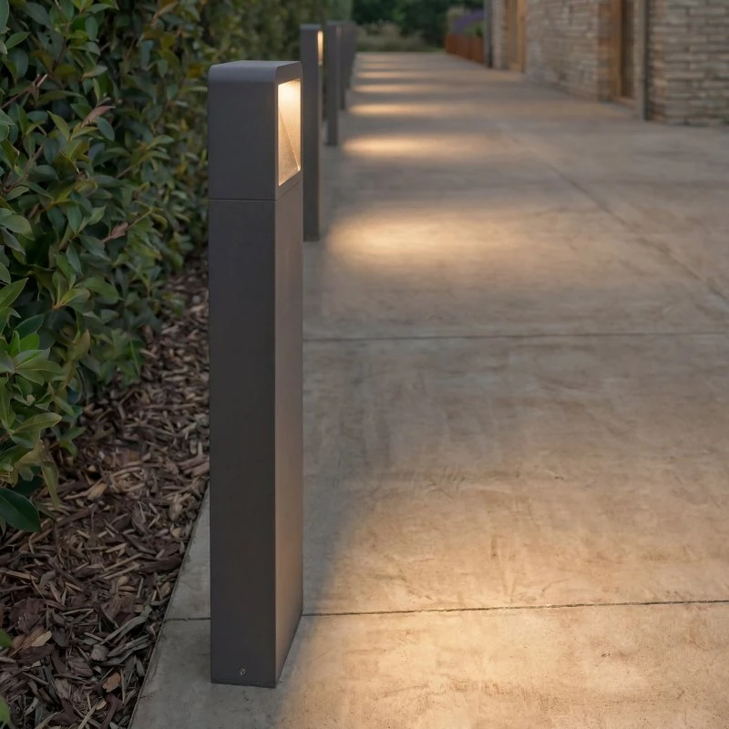 Lucande LED Tuinpadverlichting Leya - Antraciet - 65 cm