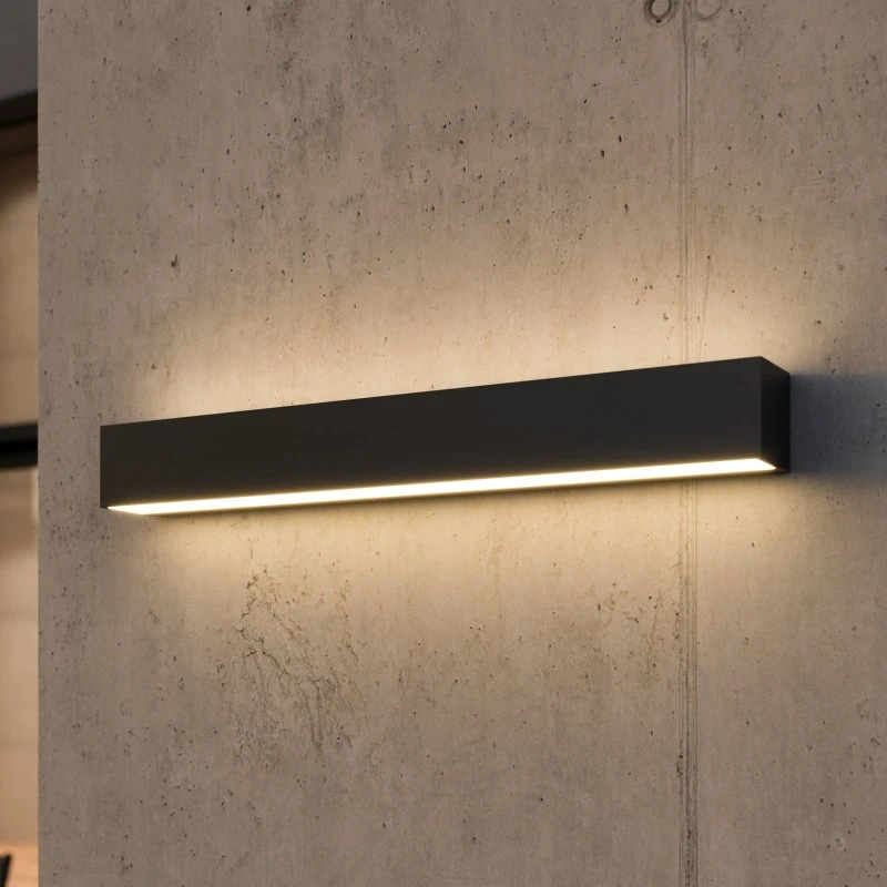Lucande Lengo LED Buitenwandlamp - 50 cm - Antraciet - Up/Down