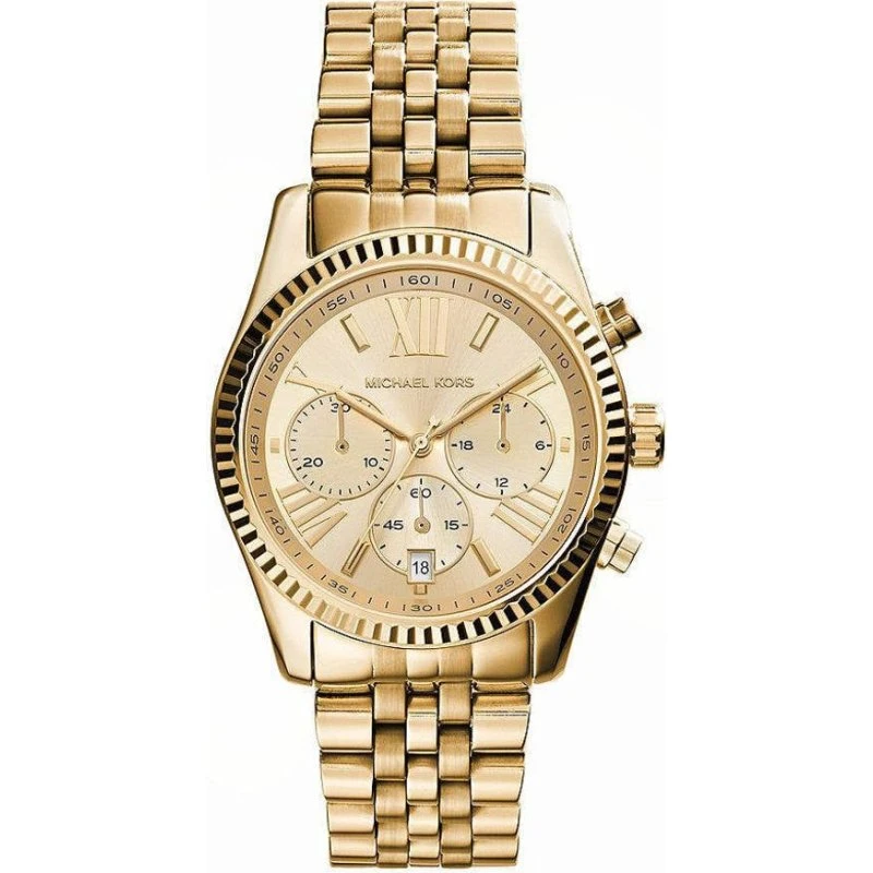 Michael Kors MK7378 Lexington Goudkleurig Horloge 38mm