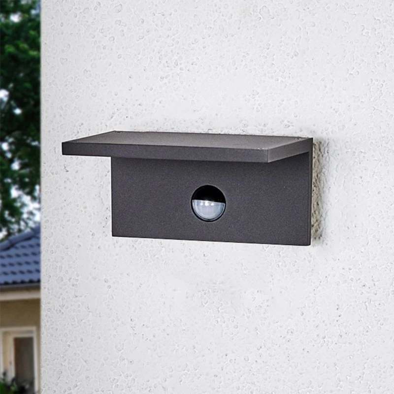 Lucande Darina LED Buitenwandlamp met Bewegingssensor - Zwart
