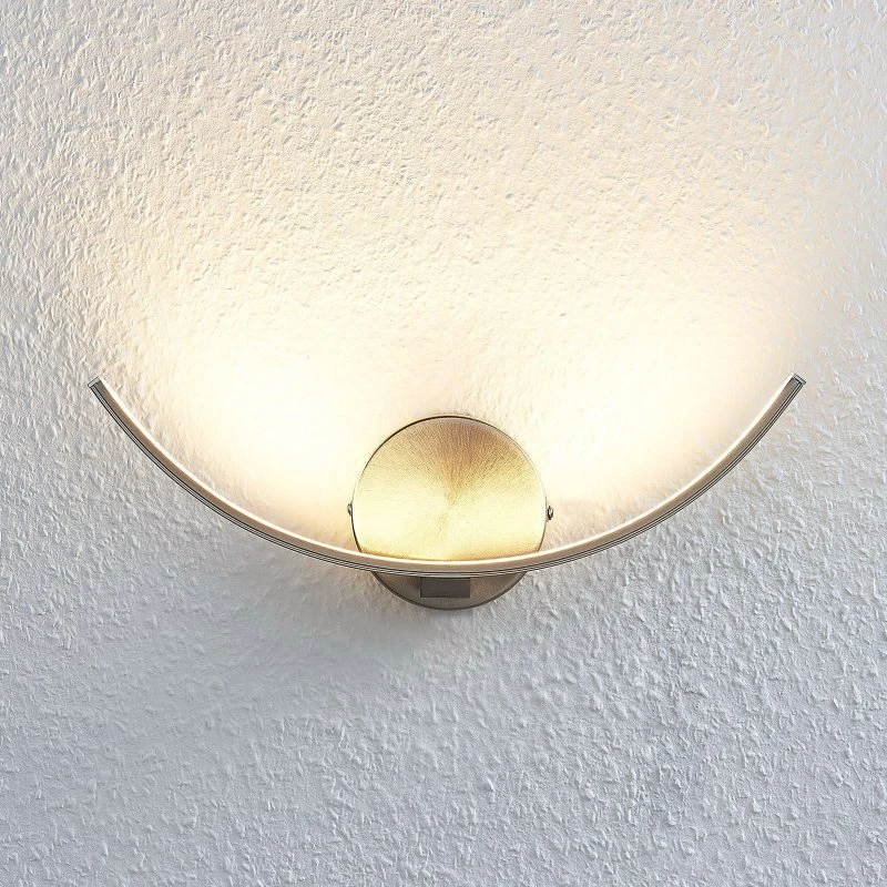 Lindby Iven LED Wandlamp - Nikkel - 34 cm