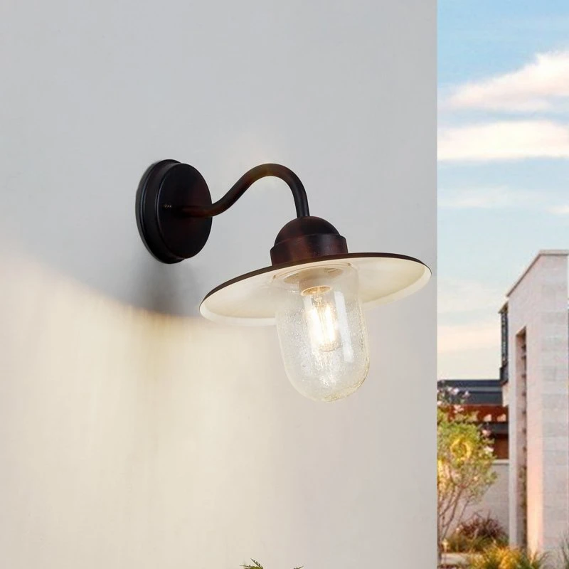Lindby Wandlamp Filip Buiten - Roestbruin - 30 cm