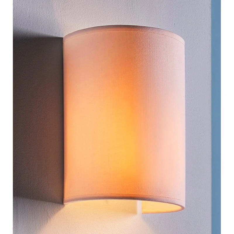 Lindby Wandlamp Annalisa, Wit Textiel, Modern