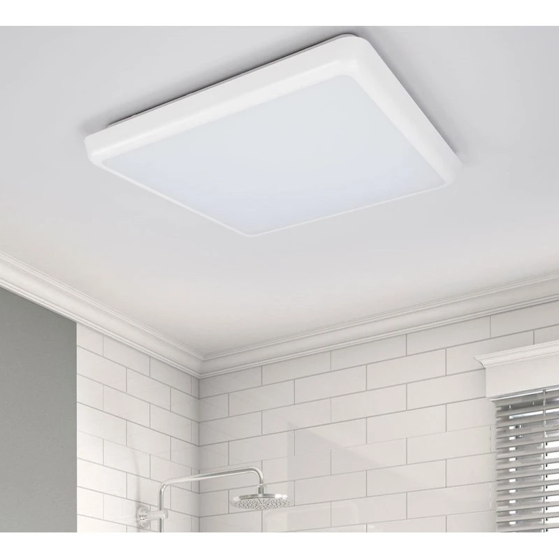 Arcchio LED plafondlamp Augustin, wit, 30x30 cm, IP54