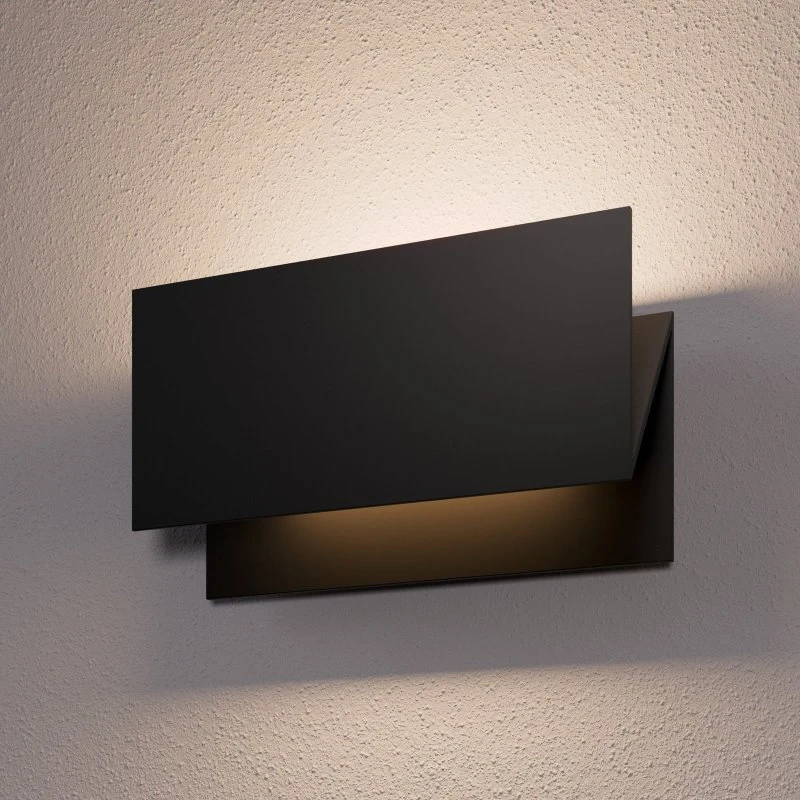 Lucande Meja LED Buitenwandlamp - Zwart - Modern - IP54