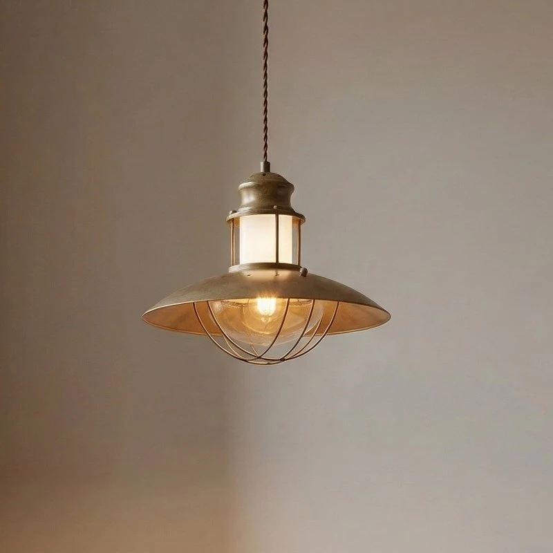 Lindby Louisanne Hanglamp - Bruin Metaal - Ø 35 cm