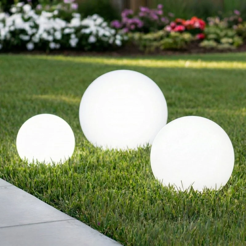 Lindby Lago LED Tuinlamp op Zonne-energie - Set van 3 Bollen