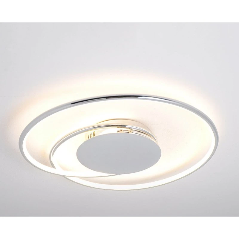 Lindby Joline LED Plafondlamp, Chroom, Ø45 cm