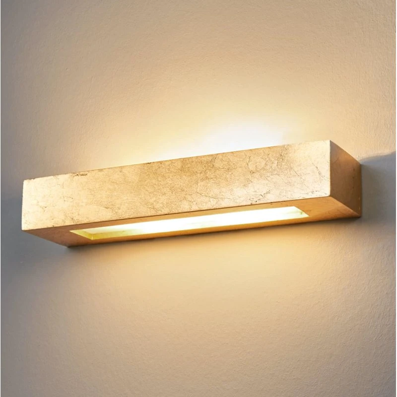 Lindby Wandlamp Emina - Goud - Gips - 36 cm