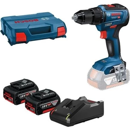 BOSCH GSR 18V-55 Accu Schroefboormachine Set (2x 4,0Ah)
