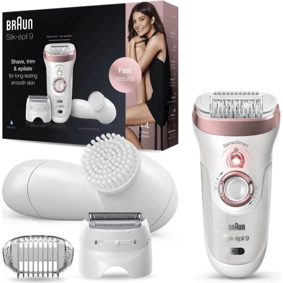 Braun Silk Epilator 9-880 SensoSmart Rosegoud
