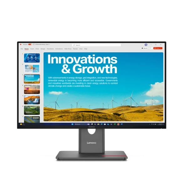 Lenovo ThinkVision P24QD-40 23.8" Quad HD Zwart