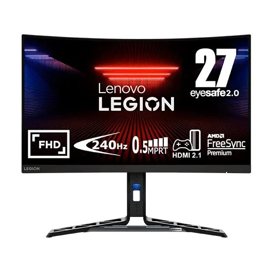Lenovo Legion R27fc-30 27" Gebogen Gamingmonitor Zwart 240Hz 0,5ms