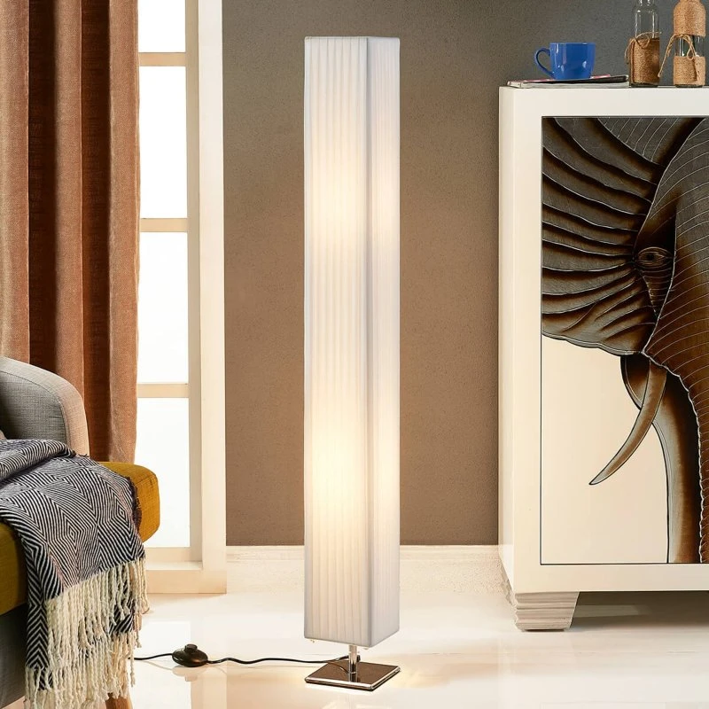 Lindby Vloerlamp Janno, Wit, 120 cm