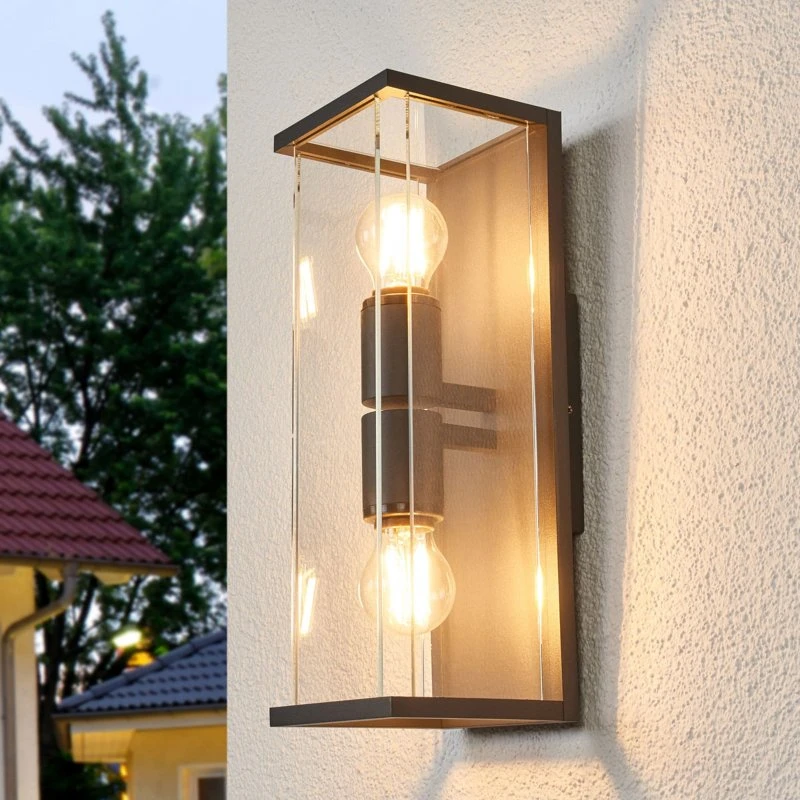 Lucande Annalea Buitenwandlamp - Zwart - 40 cm - Up/Down