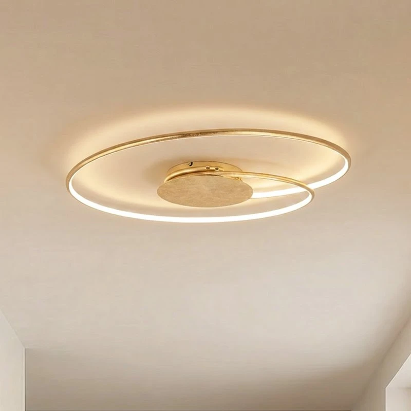 Lindby LED plafondlamp Joline, Goud, Ø 74 cm