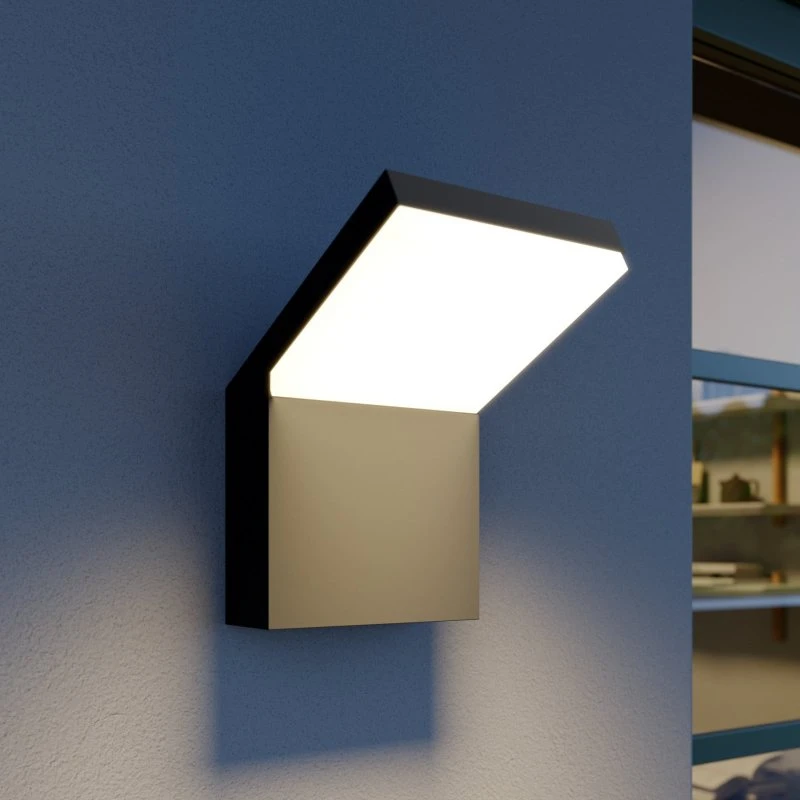 Arcchio Yolena LED Buitenwandlamp - Antraciet - 21 cm