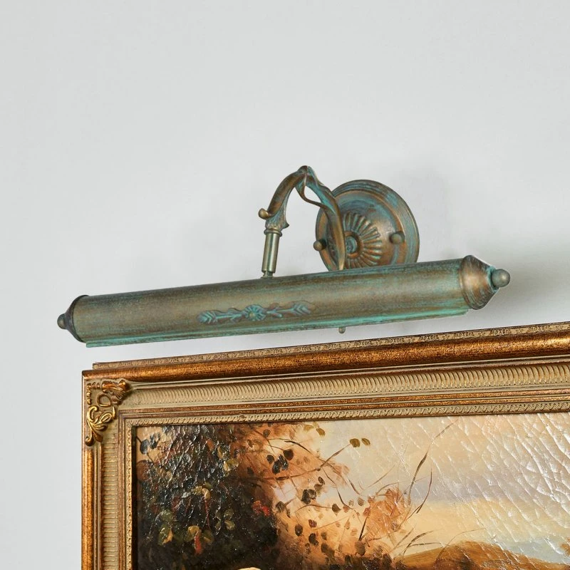 Lindby Kalea Wandlamp Antique - Verdigris - 46 cm - 2x E14