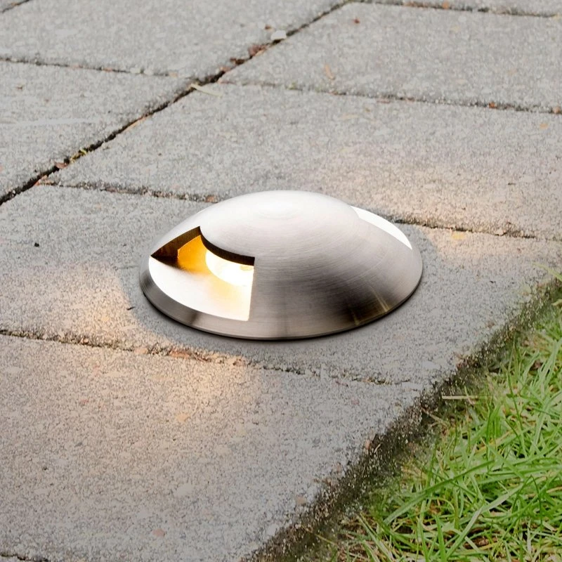 Lucande Helene grondspot inbouwlamp - Aluminium - Ø 9 cm - IP67