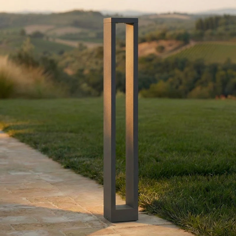 Lucande Jupp LED Tuinpadverlichting - 90 cm - Antraciet