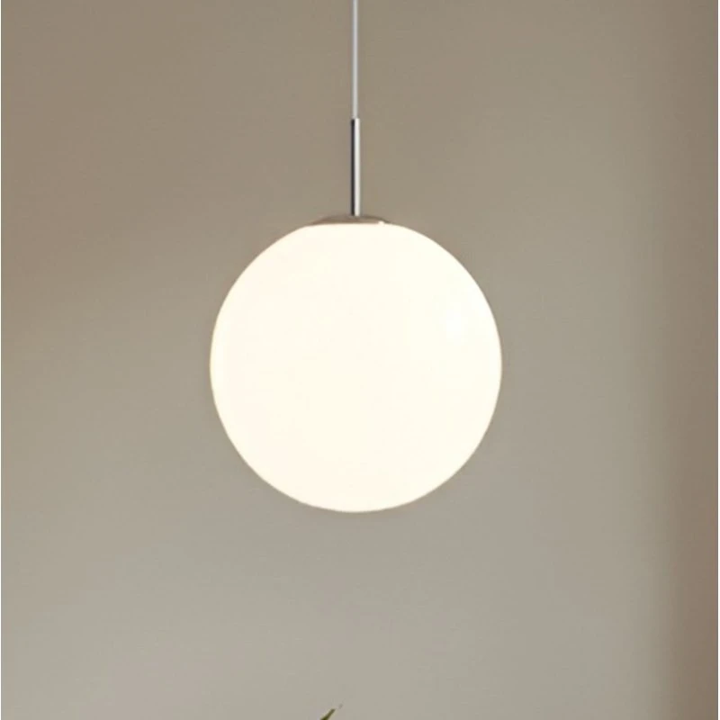 Lindby Hanglamp Marike, Bol, Wit Opallglas, Ø30 cm