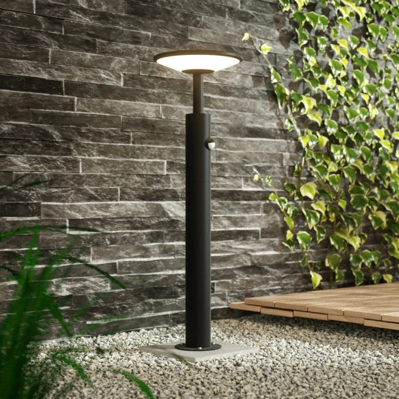Lucande Fenia LED Tuinpadverlichting met Sensor, Antraciet, 60 cm