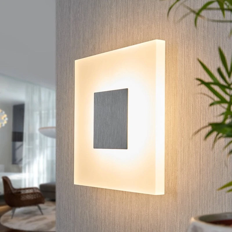 Lucande Berlind LED Wandlamp - Wit/Opaal - 26 cm