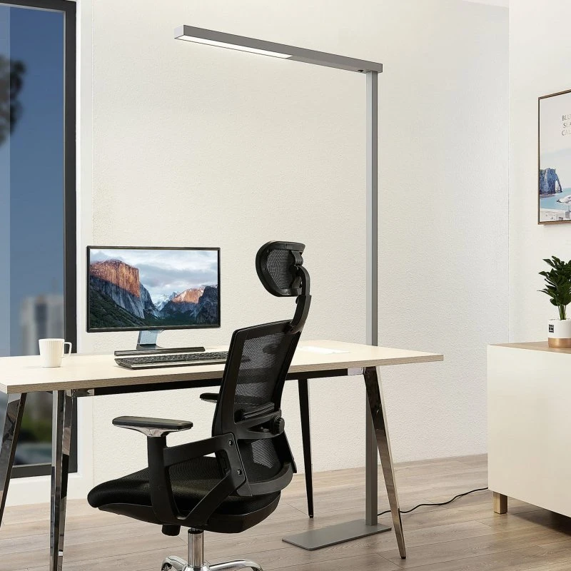 Arcchio Tamilo LED Vloerlamp - Zilver - 194 cm