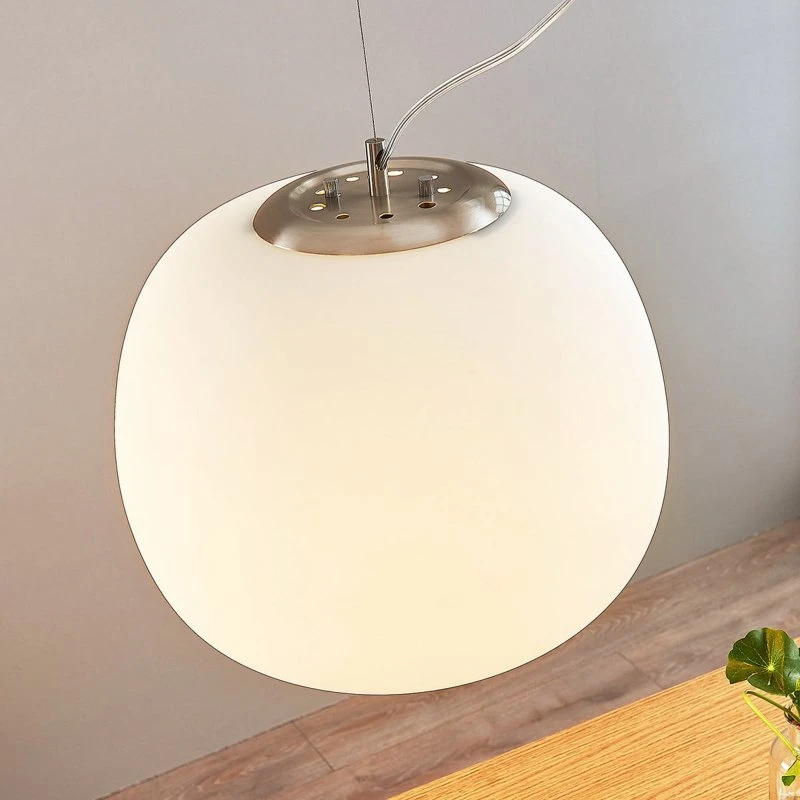 Lindby Ginevra Hanglamp - Wit Opallenglas - Ø 38 cm