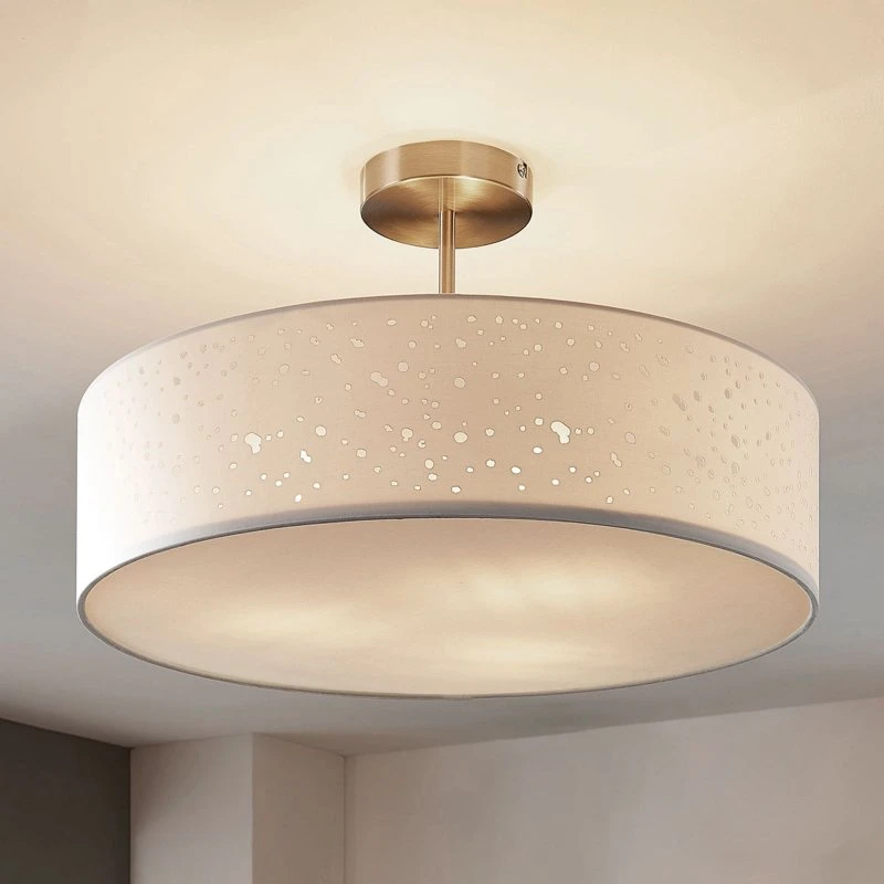 Lindby Plafondlamp Umma - Wit - Ø 50 cm